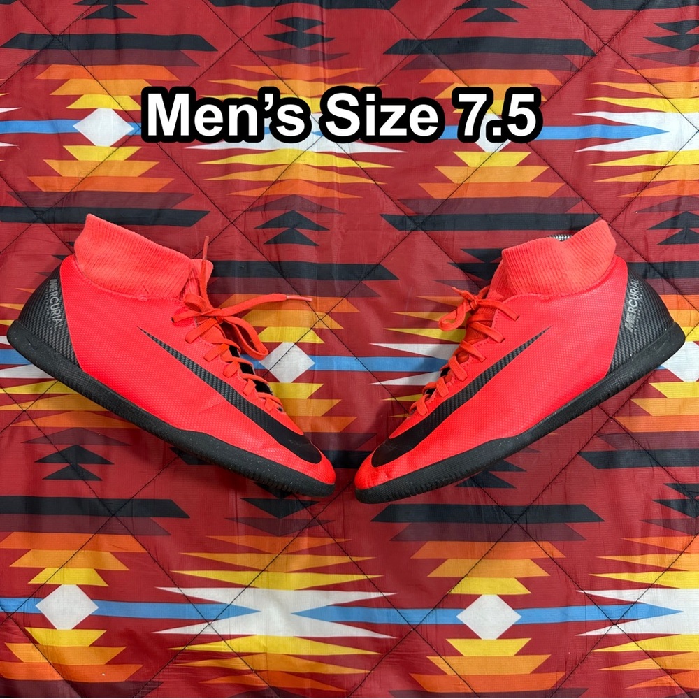 Nike Mercurial SuperflyX 6 Club CR7 IC Soccer Shoes AJ3569-600 Men’s Size 7.5